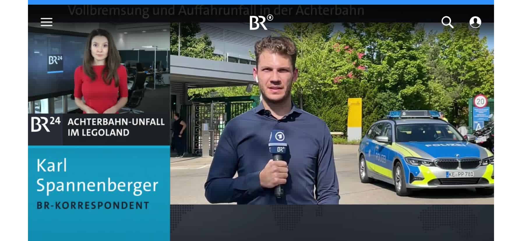 TV-Moderator im Studio – Bayern